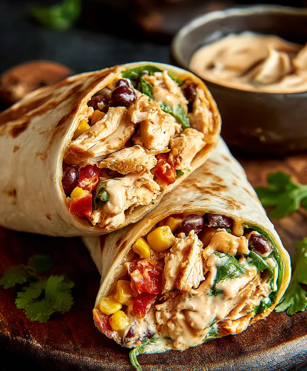 Spicy Southwest Chicken Wrap- Quick & Easy Recipe