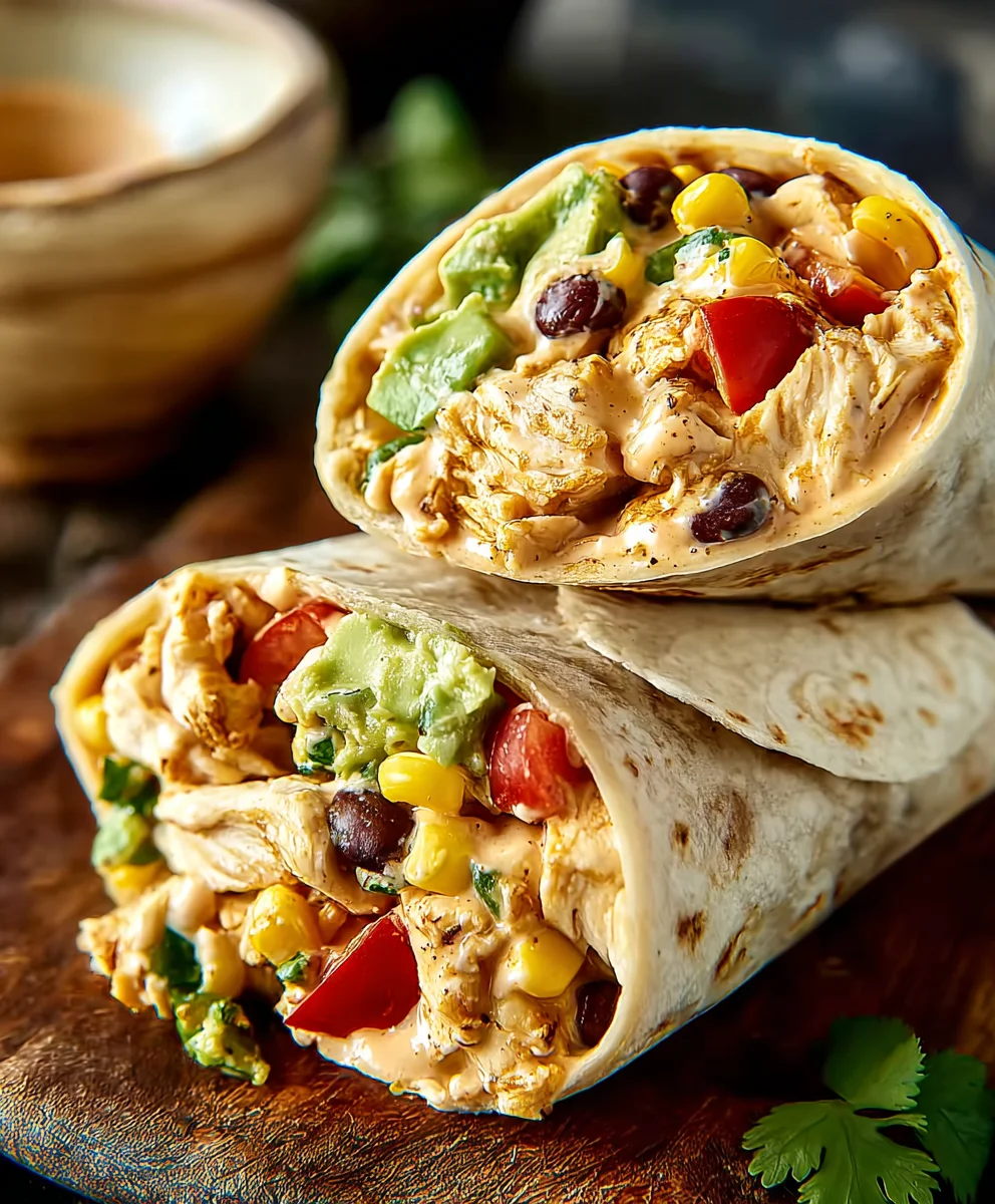 Spicy Southwest Chicken Wrap- Quick & Easy Recipe