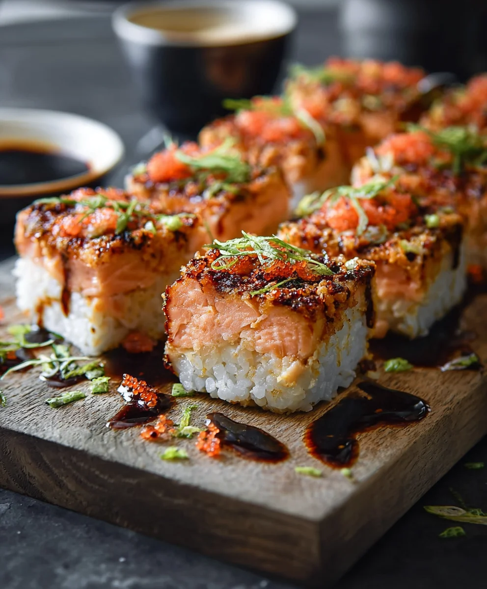 Spicy Salmon Sushi Bake-Easy & Delicious Recipe