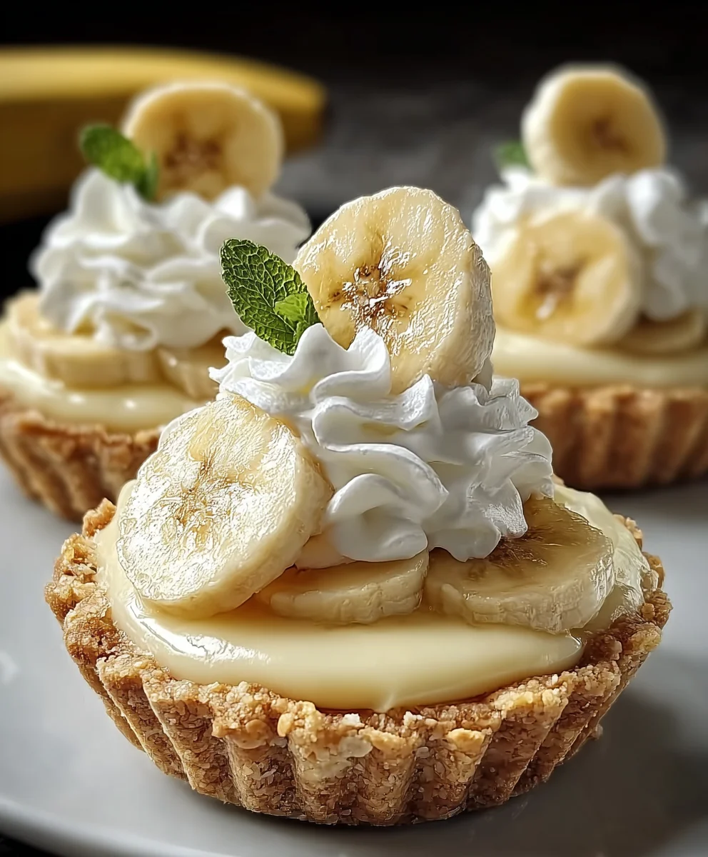 Mini Banana Cream Pies-Easy Homemade Dessert Recipe
