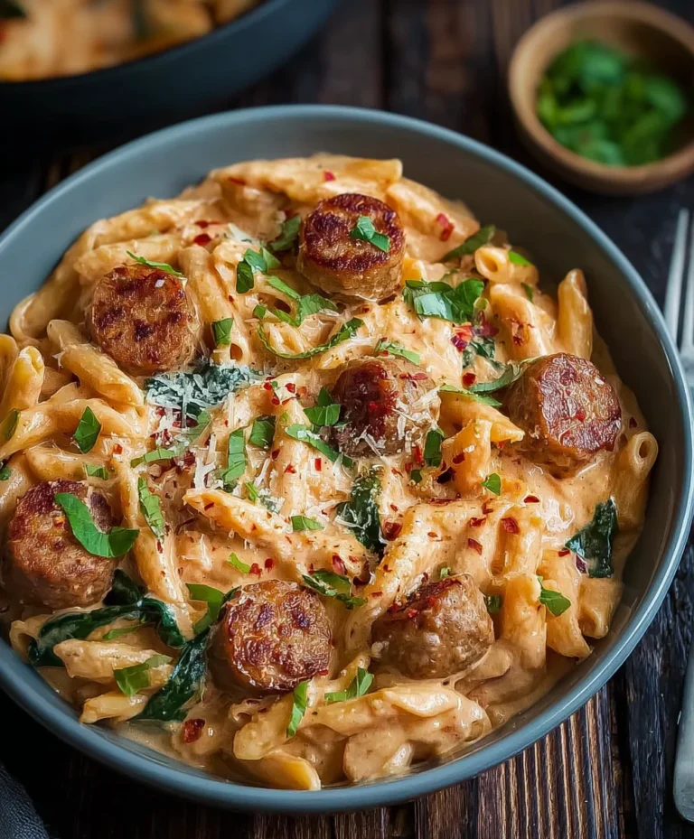 30-Minute Creamy Cajun Sausage Pasta Delight