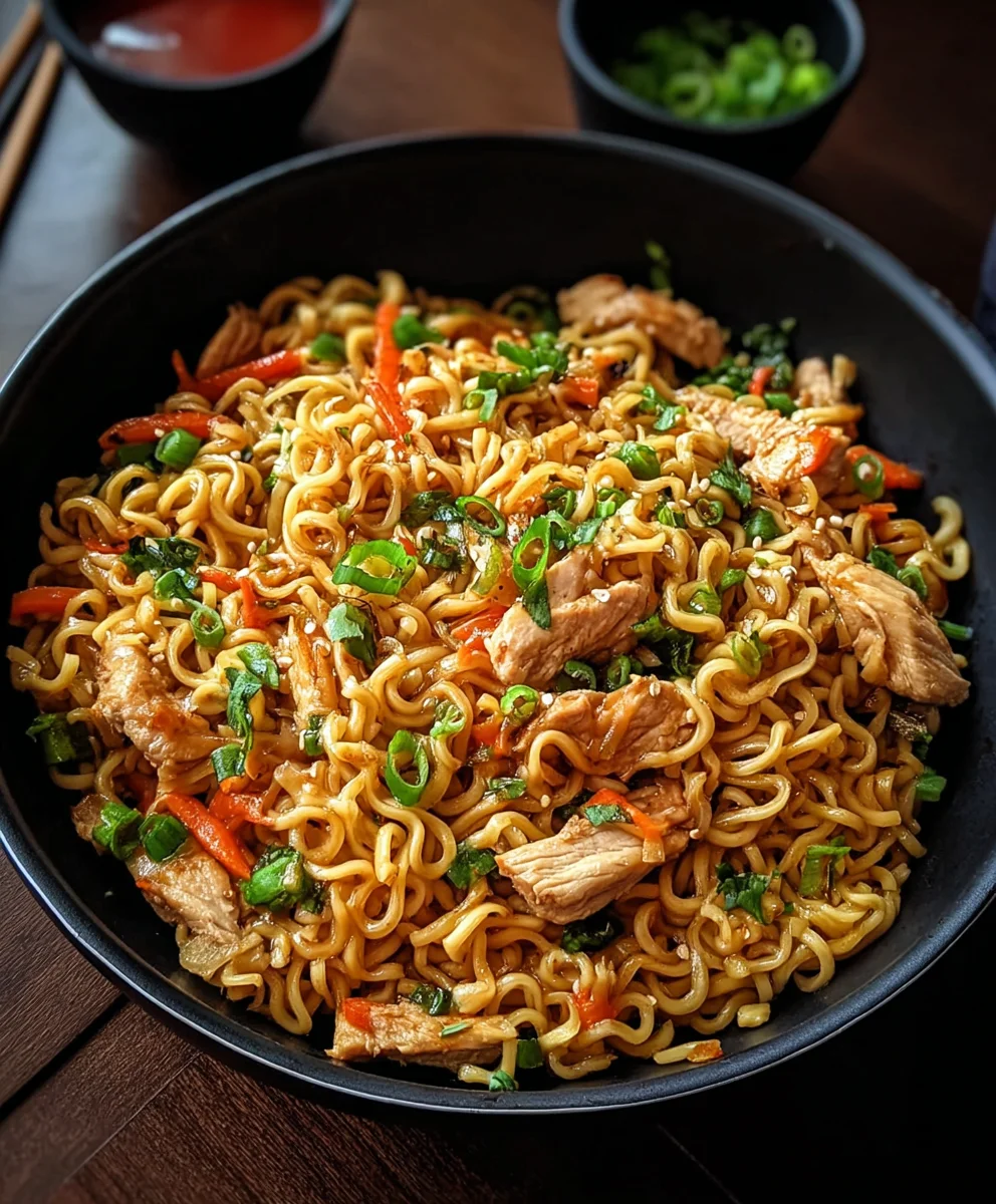 Quick Chicken Ramen Stir Fry Recipe