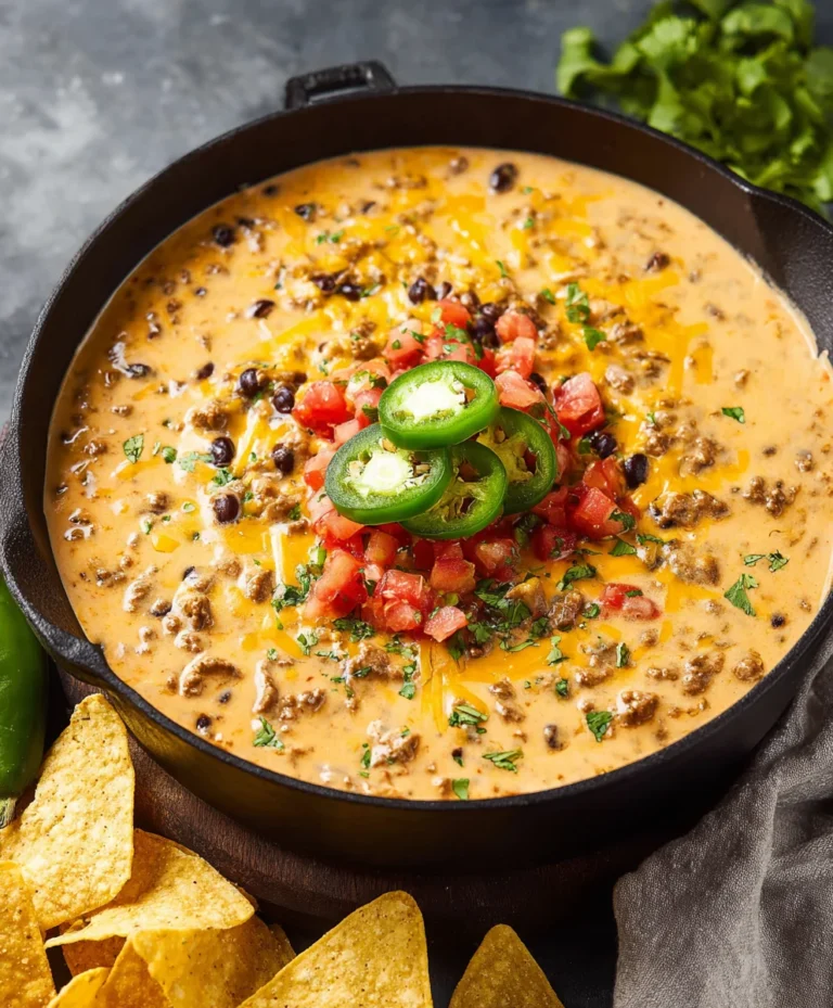 Spicy Cowboy Queso Dip – Easy Beef & Cheese Recipe