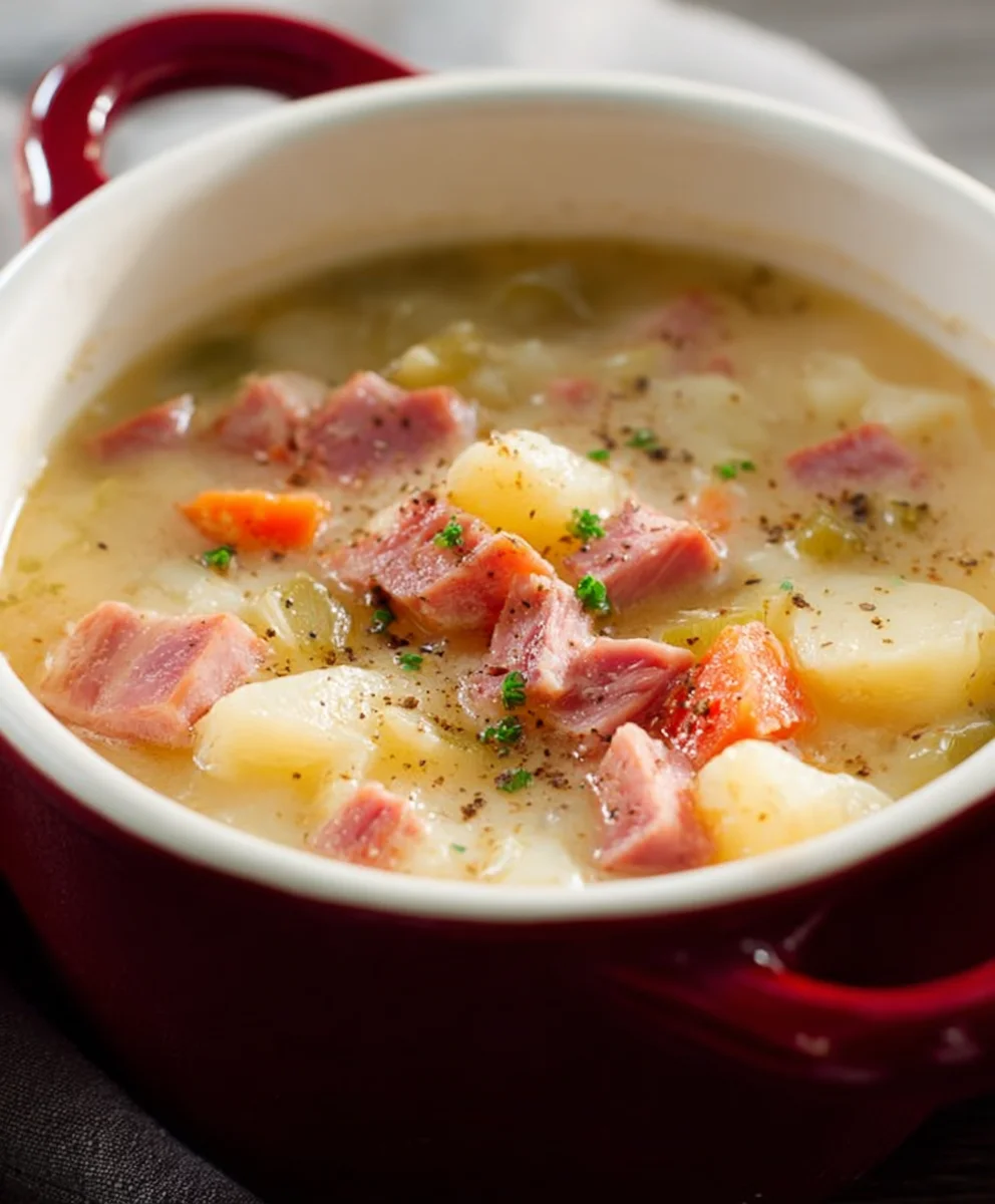 Easy Beef Beef Ham Potato Soup - Comforting Dinner