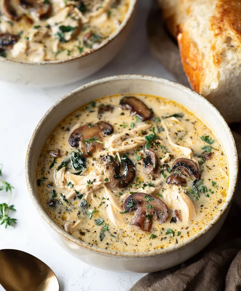 Rotisserie Chicken Mushroom Soup-Cozy Comfort Food