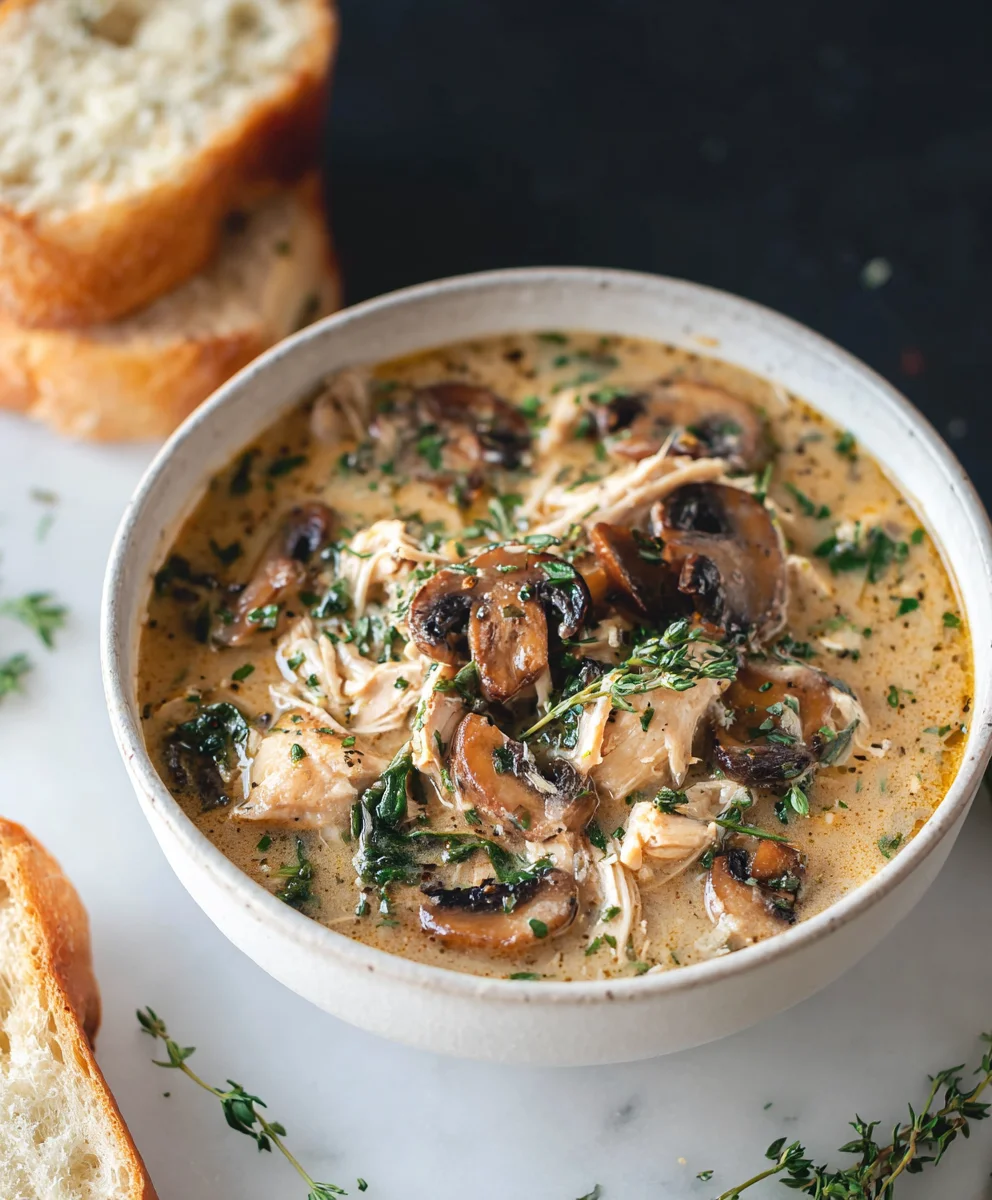 Rotisserie Chicken Mushroom Soup - Cozy & Easy Recipe