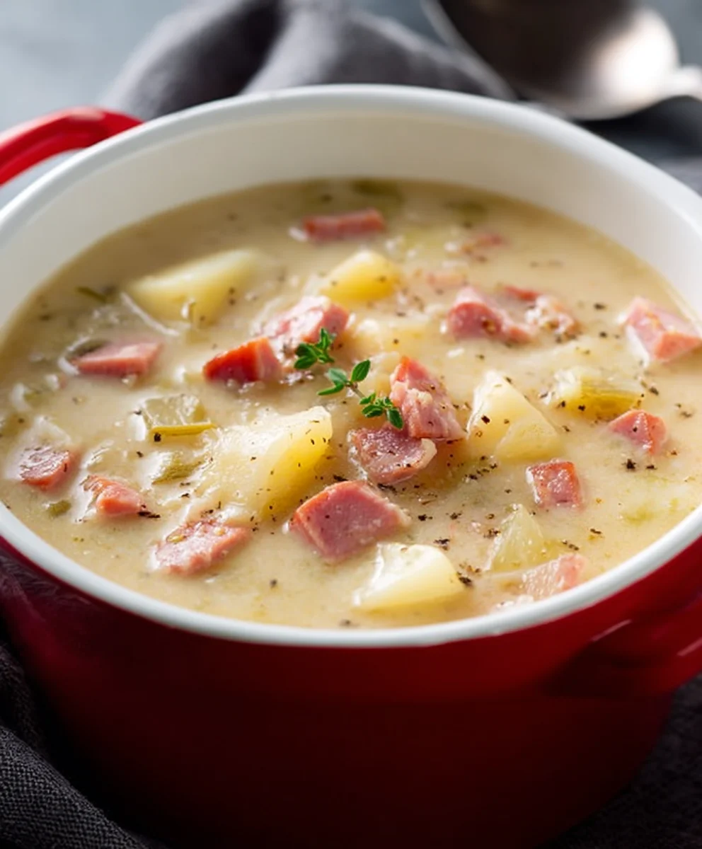 Easy Beef Beef Ham Potato Soup Recipe - Comfort in a Bowl