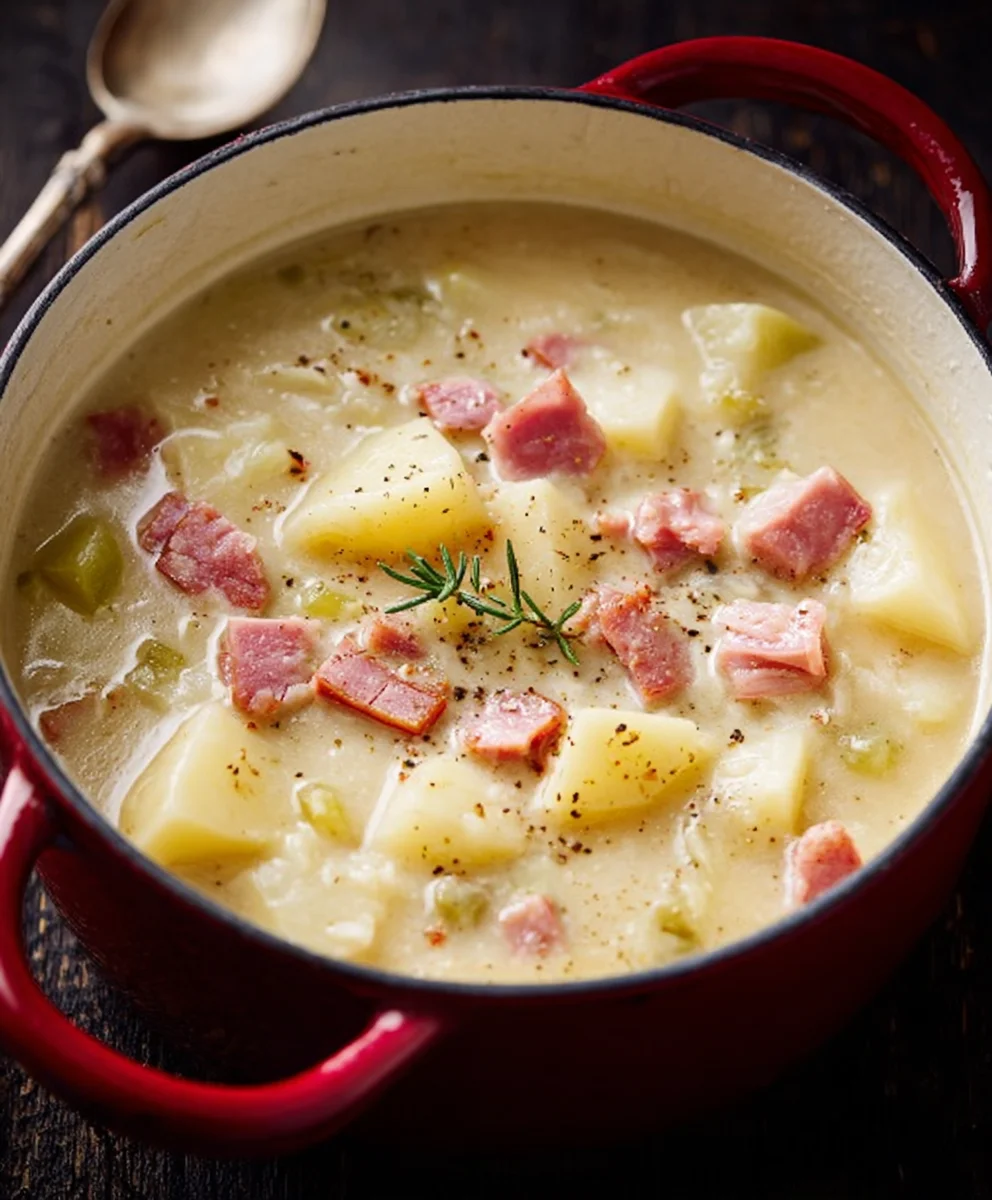 Easy Beef Beef Ham Potato Soup - Comforting Dinner