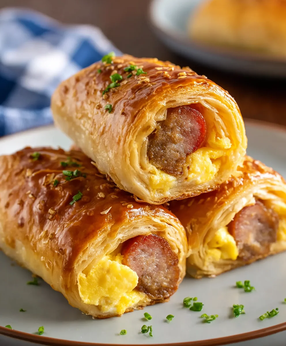 Sausage Egg Breakfast Roll Ups Quick Easy Morning Treat
