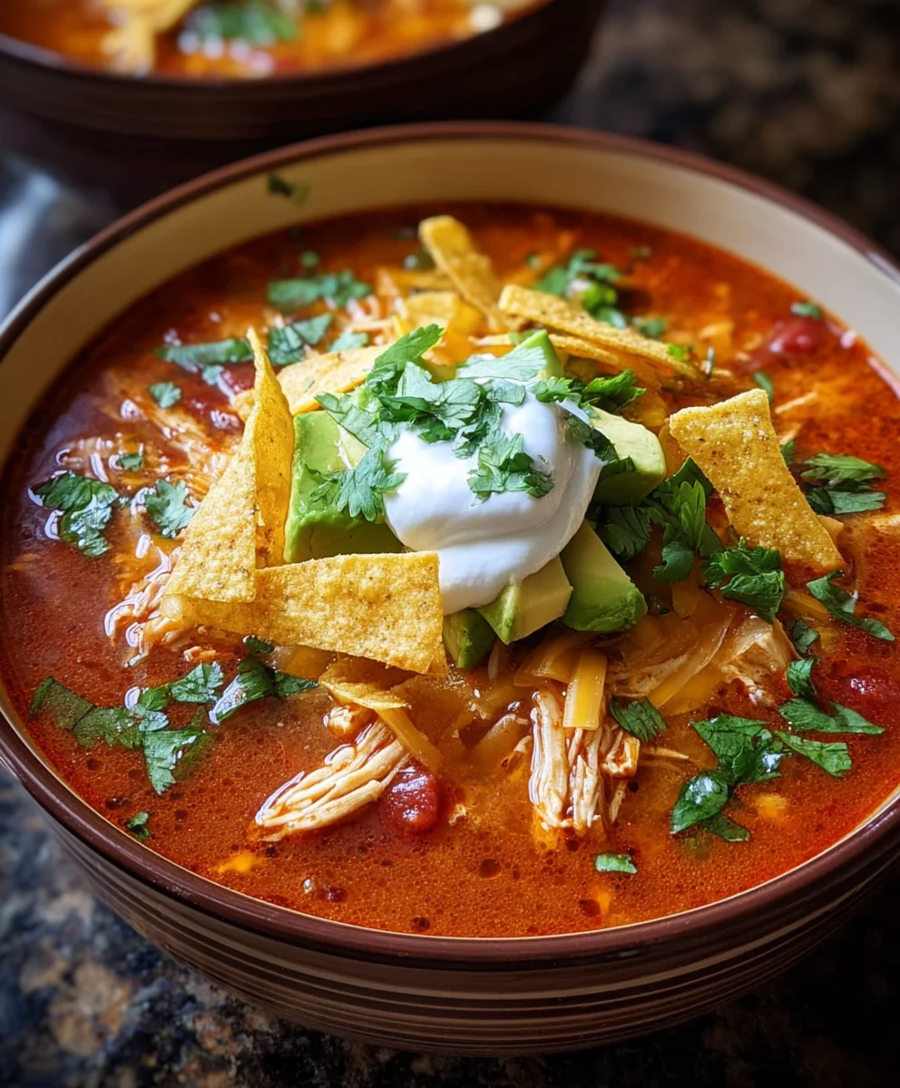 Easy Crockpot Chicken Tortilla Soup Recipe - Delicious & Simple
