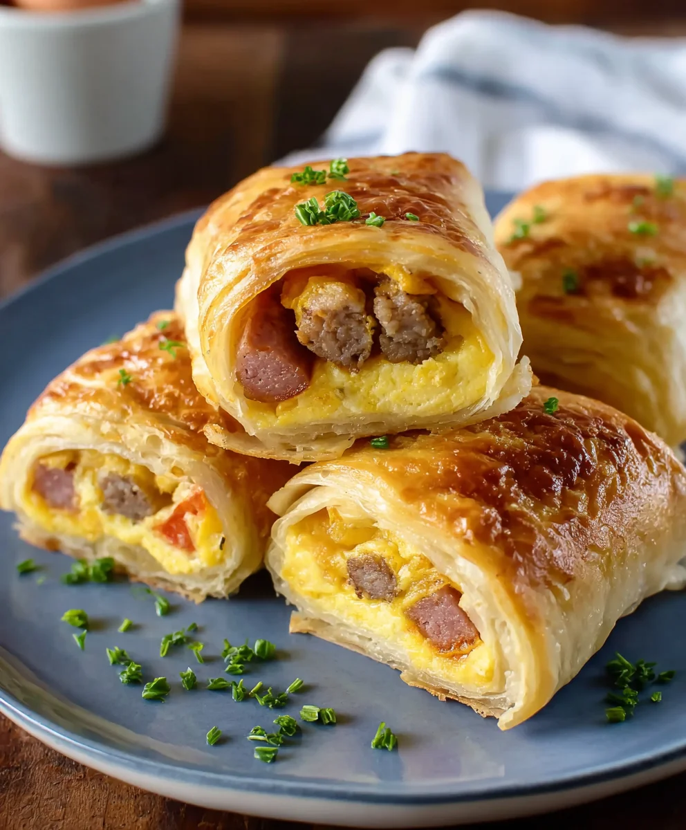 Sausage Egg Breakfast Roll Ups Quick Easy Morning Treat