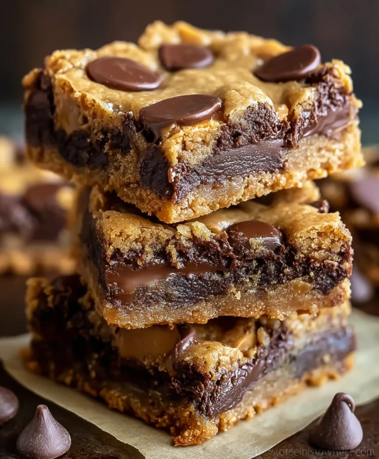 Peanut Butter Cup Gooey Bars-Easy Chocolate Dessert