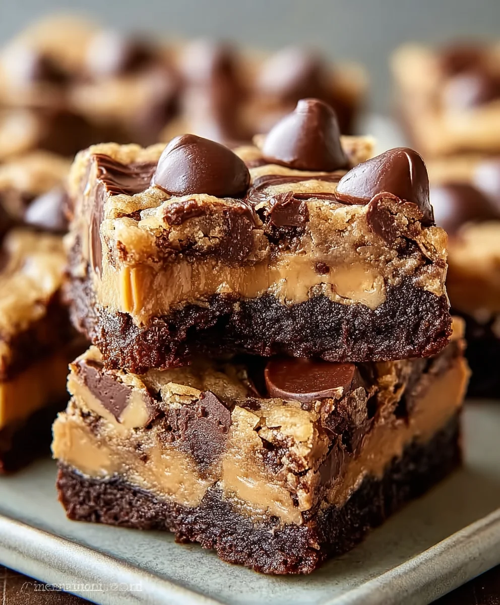 Peanut Butter Cup Gooey Bars-Easy Chocolate Dessert