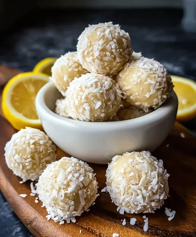 Lemon Coconut Protein Balls