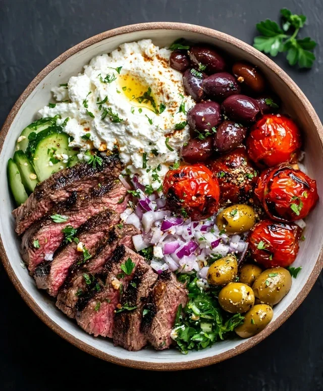 Mediterranean Steak Bowl Recipe