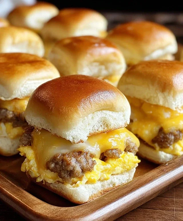 Sausage Egg and Cheese Breakfast Sliders