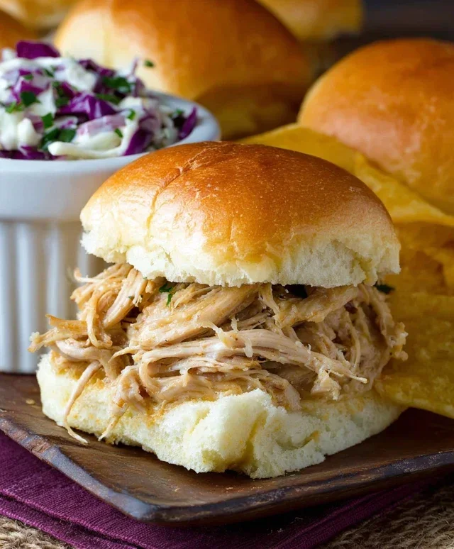 Crock Pot Mississippi Chicken Sliders