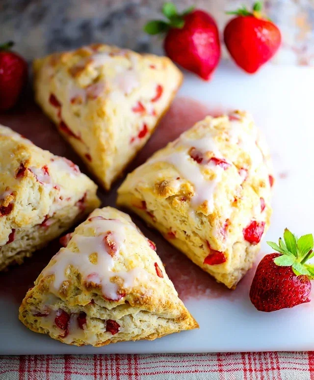 Strawberry Scones