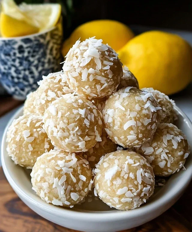 Lemon Coconut Protein Balls