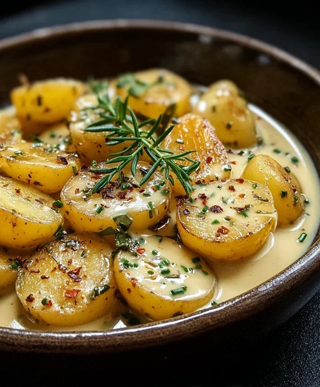 Creamy Garlic Sauce Potatoes