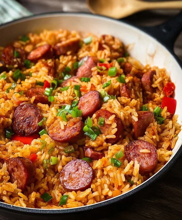 One Pot Smoked Sausage And Rice
