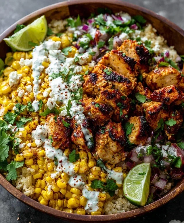 Tasty Street Corn Chicken Bowl