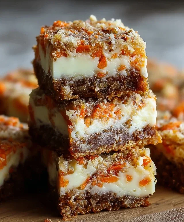 Irresistibly Indulgent Carrot Cake Cream Cheese Bars