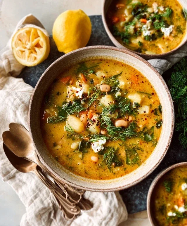 Lemon-Dill White Bean & Potato Soup