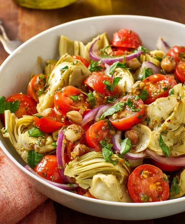 Tuscan Artichoke Tomato Salad