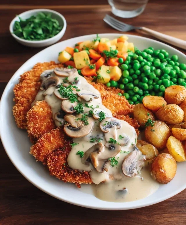 Rahmschnitzel Creamy Mushroom Schnitzel