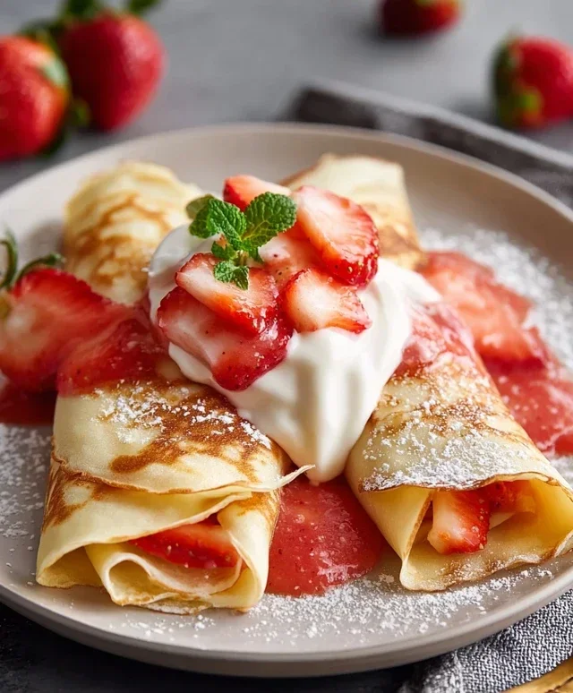 Strawberry Crepes