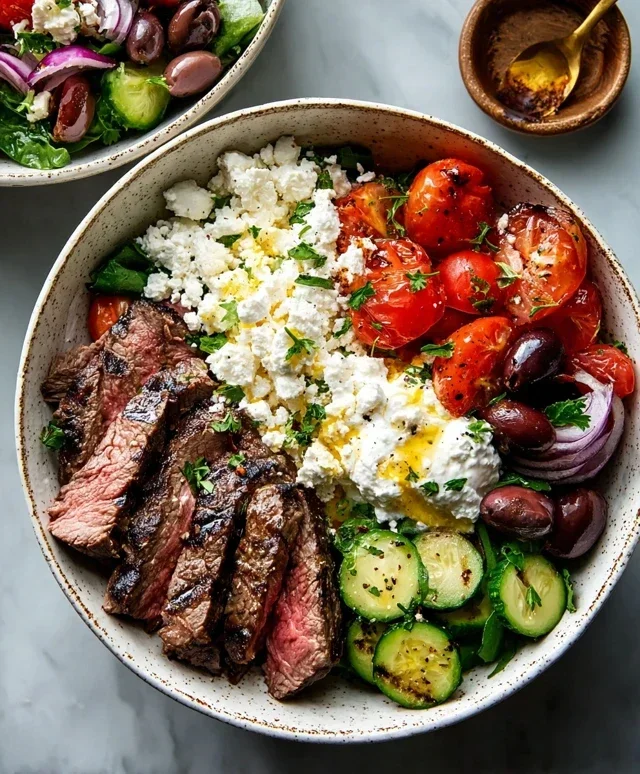 Mediterranean Steak Bowl Recipe