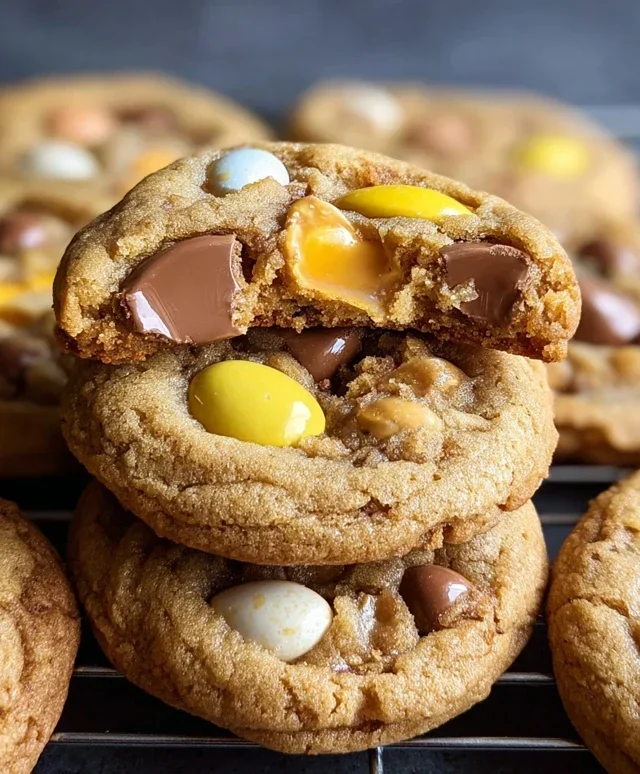 Brown Butter Cadbury Egg Cookies