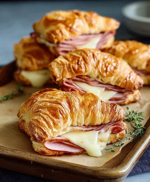 Turkey & Beef Beef Ham Croissant Melts