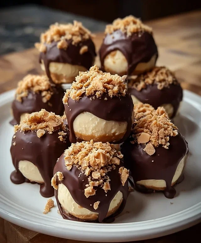 No-Bake Peanut Butter Cheesecake Balls