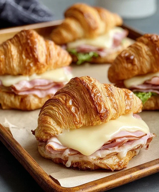 Turkey & Beef Beef Ham Croissant Melts