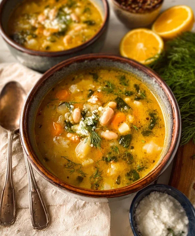 Lemon-Dill White Bean & Potato Soup