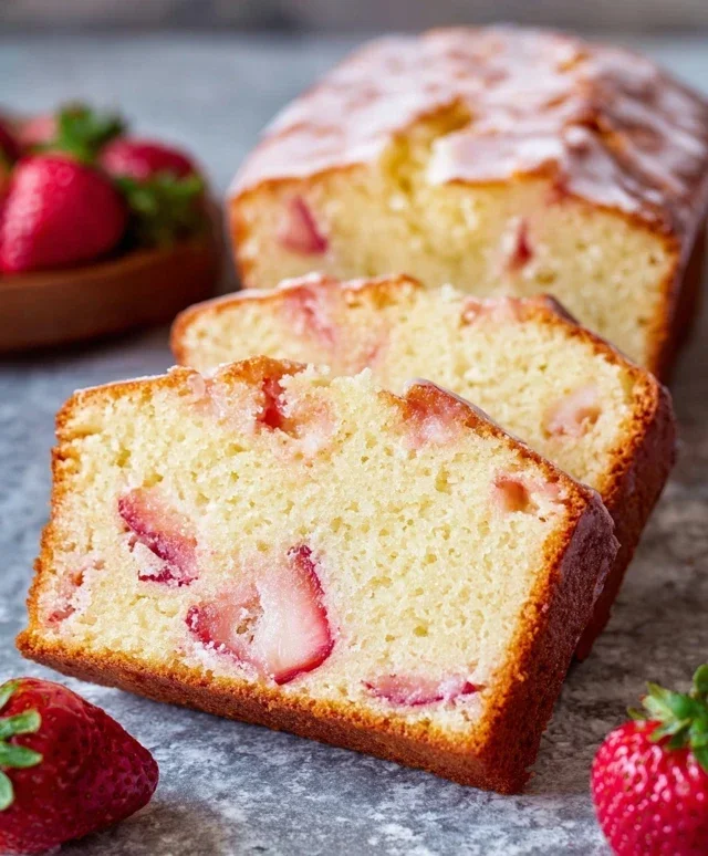 Strawberry Pound Cake