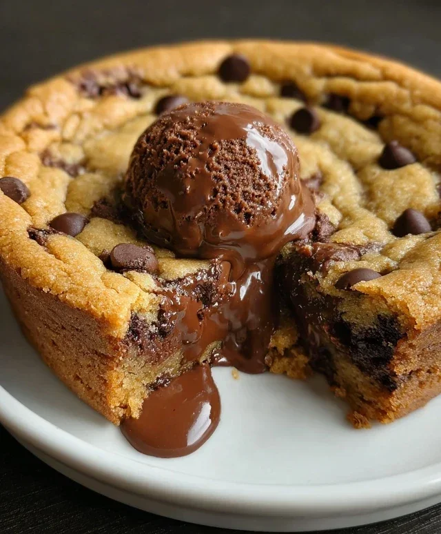 Deep Dish Nutella Cookie Pie