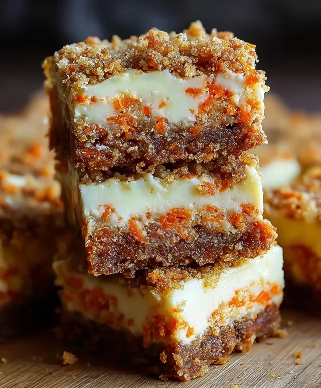 Irresistibly Indulgent Carrot Cake Cream Cheese Bars