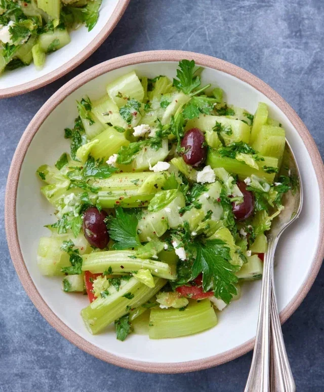 Mediterranean Celery Salad