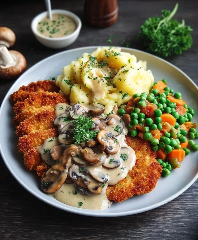 Rahmschnitzel Creamy Mushroom Schnitzel