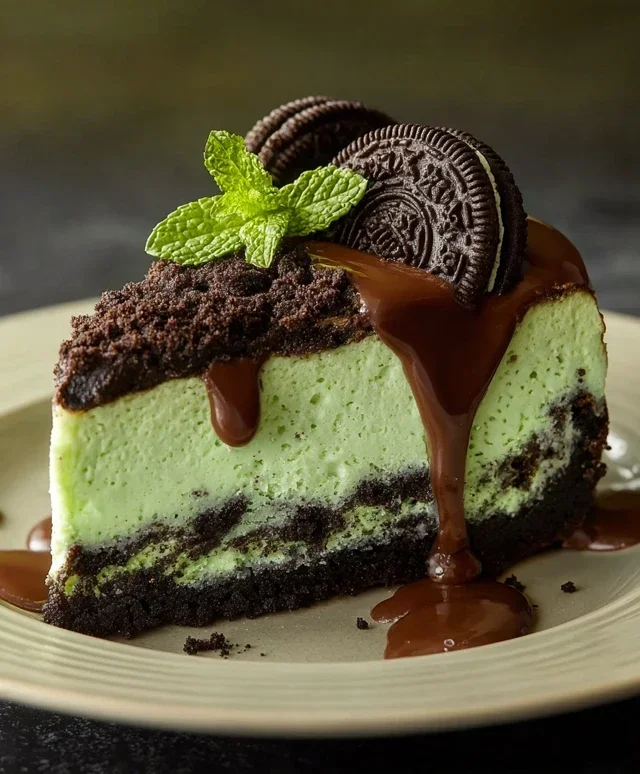 Mint Oreo Cheesecake Delight