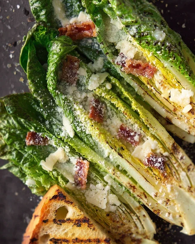 Grilled Romaine Caesar Salad Recipe