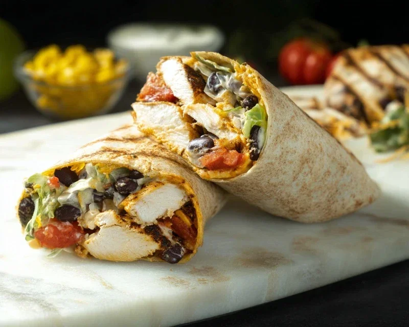 Chipotle Ranch Grilled Chicken Burrito