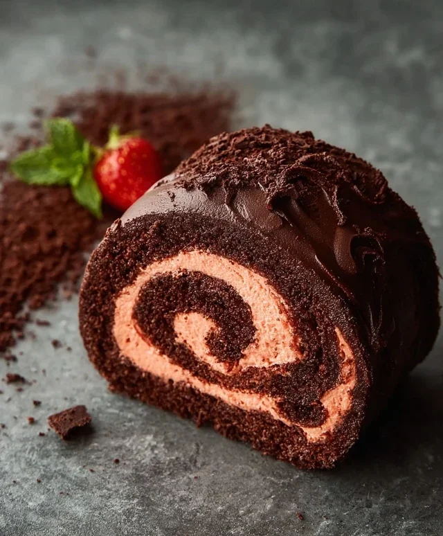 Easy Chocolate Swiss Roll