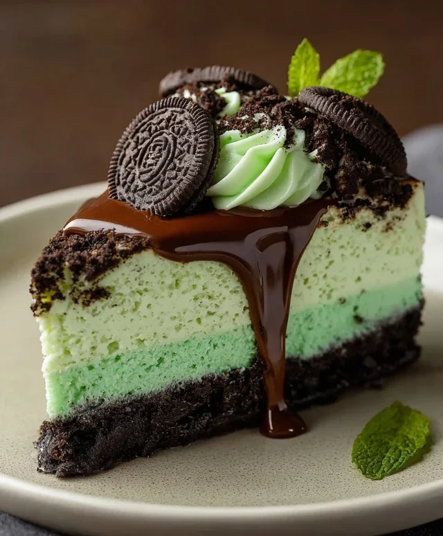 Mint Oreo Cheesecake Delight
