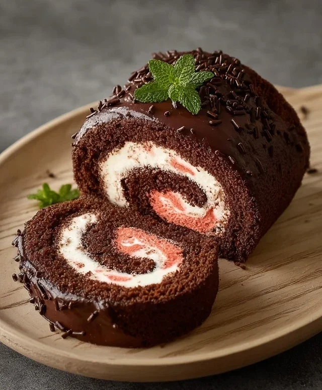 Easy Chocolate Swiss Roll