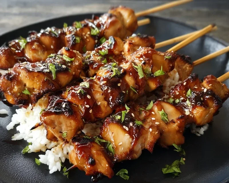 Teriyaki Chicken Skewers