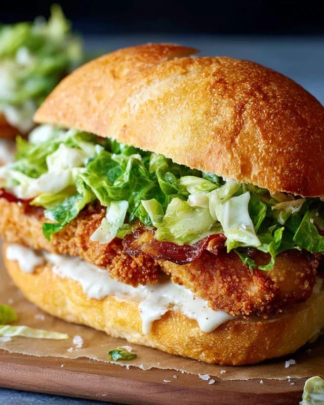 Crispy Chicken Caesar Sandwich